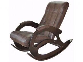 Кресло-качалка К 5/1 коричневый крокодил в Губахе - gubaha.magazinmebel.ru | фото