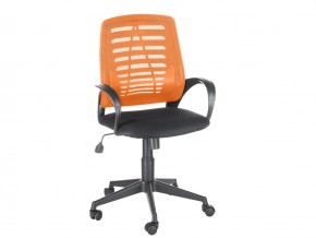 Кресло оператора Ирис стандарт оранжевый/черный в Губахе - gubaha.magazinmebel.ru | фото