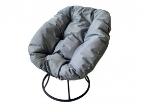 Кресло Пончик без ротанга серая подушка в Губахе - gubaha.magazinmebel.ru | фото